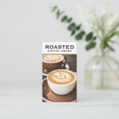Kaffeetasse | Cafe Barista Visitenkarte (Stehend Vorderseite)