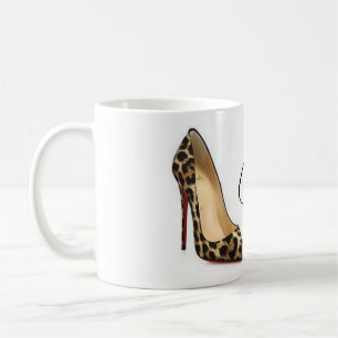 Kaffeetasse Cinderella Leopard Schuhe Zitat Teetas