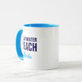 Kaffeetasse Clearwater Beach Florida (Vorderseite Links)