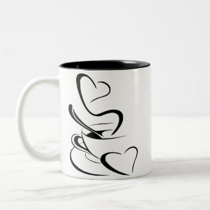 Kaffeetasse-Cliparts-Abbildung Zweifarbige Tasse