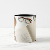 Kaffeetasse 'Coffee & Books' - Geschenk für gemütl (Mittel)