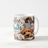 Kaffeetasse 'Coffee & Chaos' (VorderseiteRechts)