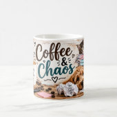 Kaffeetasse 'Coffee & Chaos' (Mittel)