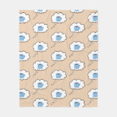 Kaffeetasse Denkblase Fleecedecke (Vorderseite)