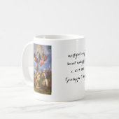 Kaffeetasse der heiligen Margareta, Vintage-Kunst (Vorderseite Links)