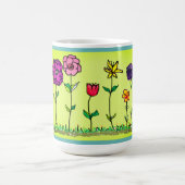 Kaffeetasse - Digitale Blumen (Mittel)