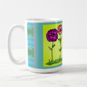 Kaffeetasse - Digitale Blumen (Links)