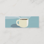 Kaffeetasse - dünn mini visitenkarte (Rückseite)