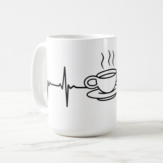 Kaffeetasse EKG (Vorderseite Links)