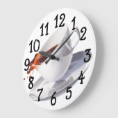 Kaffeetasse-Entwurf Wanduhr (Winkel)