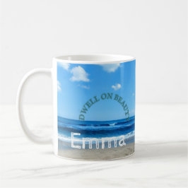 Kaffeetasse Erdentag Küstenstrand