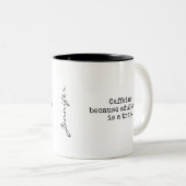 Kaffeetasse 'Erwachsenwerden ist hart' (VorderseiteRechts)