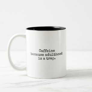 Kaffeetasse 'Erwachsenwerden ist hart'