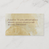 Kaffeetasse-Fleck Murray Visitenkarte (Rückseite)