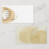 Kaffeetasse-Fleck-Standard Visitenkarte (Vorne/Hinten)