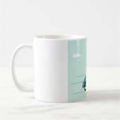 Kaffeetasse Frau Auf Einem Roller (Links)