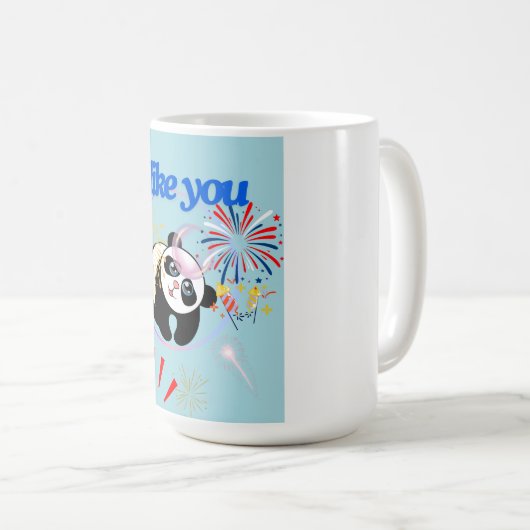 Kaffeetasse: freundlicher Panda Kaffeetasse (VorderseiteRechts)