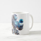 Kaffeetasse, Frühstück mit futuristischem Roboterd Kaffeetasse (VorderseiteRechts)