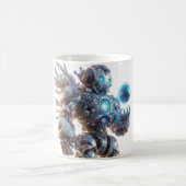 Kaffeetasse, Frühstück mit futuristischem Roboterd Kaffeetasse (Mittel)