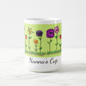 Kaffeetasse - Fünf einfache Blumen (Mittel)