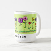 Kaffeetasse - Fünf einfache Blumen (VorderseiteRechts)
