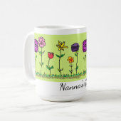 Kaffeetasse - Fünf einfache Blumen (Vorderseite Links)
