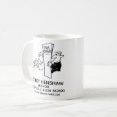 Kaffeetasse für Autoren oder Schriftsteller (Vorderseite Links)
