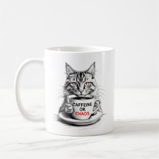 Kaffeetasse für Katzenliebhaber: Koffein oder Chao