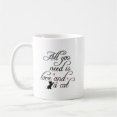 Kaffeetasse für Katzenmutter mit niedlichem Zitat (Links)