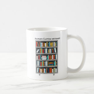 Kaffeetasse für Leser, ein Bücherwurm  