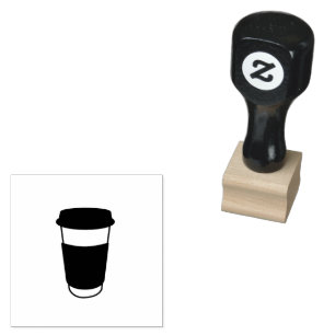 Kaffeetasse für Loyalkarten Einfach Gummistempel