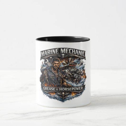 Kaffeetasse für Marine-Mechaniker (Zentrum)