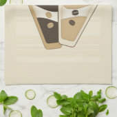 Kaffeetasse-Geschirrtuch Küchentuch (Gefaltet)