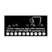 Kaffeetasse Gummistempel (Prägung)