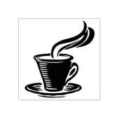 Kaffeetasse Gummistempel (Prägung)