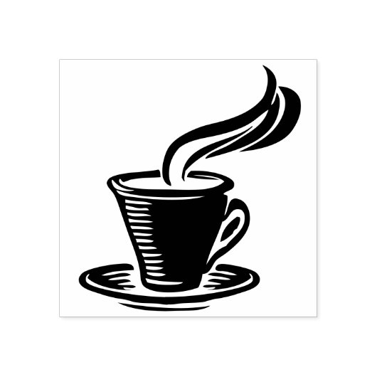 Kaffeetasse Gummistempel (Prägung)