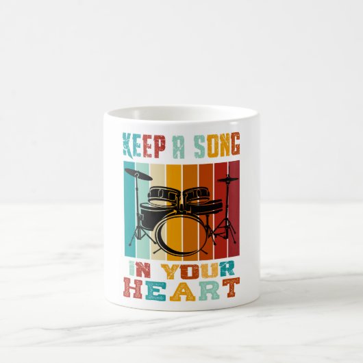 Kaffeetasse 'Halte ein Lied in deinem Herzen' (Mittel)