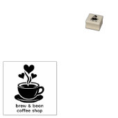 Kaffeetasse Herz Dampf Treue Stempel (Stempel)