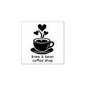 Kaffeetasse Herz Dampf Treue Stempel (Prägung)