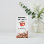 Kaffeetasse | Herz Visitenkarte (Stehend Vorderseite)