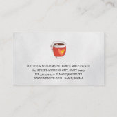 Kaffeetasse | Herz Visitenkarte (Rückseite)