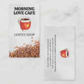 Kaffeetasse | Herz Visitenkarte (Vorne/Hinten)