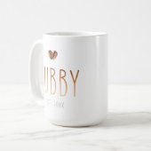 Kaffeetasse 'Hubby Est' - Hochzeitsgeschenk, Liebe (Vorderseite Links)