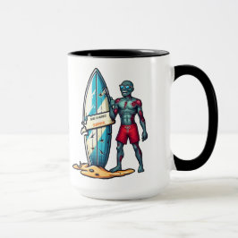 Kaffeetasse Ich liebe meinen Akashic Zombie Surf