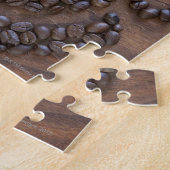 Kaffeetasse illustriert mit Kaffeebohnen Puzzle (Seite)
