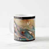 Kaffeetasse im Marmor Look (Vorderseite Links)