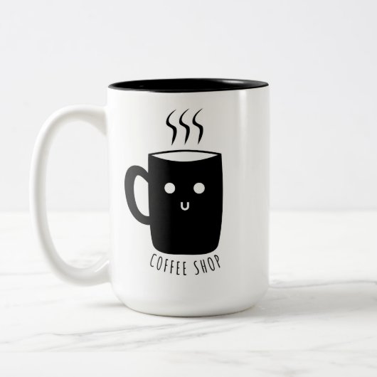 Kaffeetasse im Zweifarben-Design (Links)