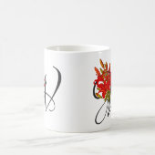 Kaffeetasse Initiale W, Holz-Lilie (Mittel)