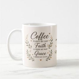 Kaffeetasse 'Kaffee, Glaube und Gnade' - Inspirier