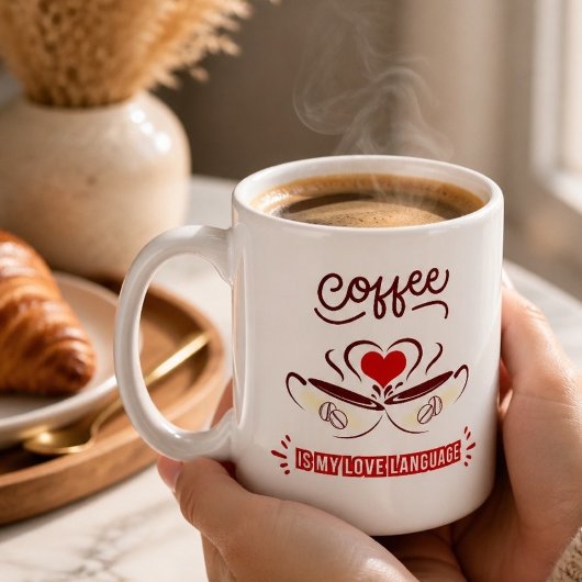 Kaffeetasse 'Kaffee ist meine Liebessprache'